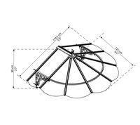 Flexibel einsetzbar, Inkl. Befestigungsset geliefert, Installation ohne Spezialwerkzeug, Schneelast 80 kg/m², Windbeständigkeit 120 km/h