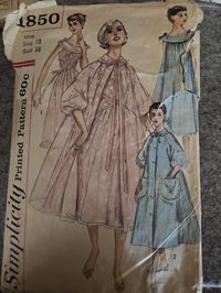 Simplicity 1850 size 18 1956