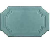 BOUNCE COMFORT HEXAGON Memory Foam Bath Mat, 20 by 34", Turquoise - $24.89 | PicClick