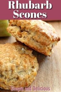 Delicious rhubarb scones with a hint of ginger, filled with soft chunks of rhubarb which melt in the mouth. Perfect for rhubarb lovers.