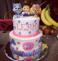 Girly Paw Patrol Cake