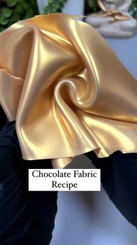 Making edible fabric with chocolate is soo satisfying !! So smooth and glides silkily like satin😍😍 The best part is it tastes like white… | Instagram