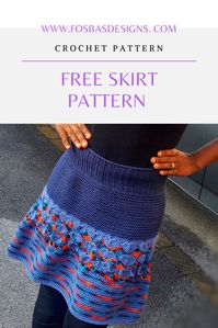 Crochet Skirt Free Pattern - Fosbas Designs