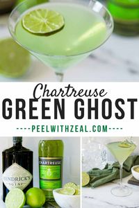 The Green Ghost is a classic cocktail dating back to the 1930s. It features gin, Green Chartreuse liquor, and fresh lime juice. Chartreuse is a unique herbal liquor and good chartreuse cocktail recipes are hard to come by. But this drink is a winner and doesn't require a mixiology degree to make. 