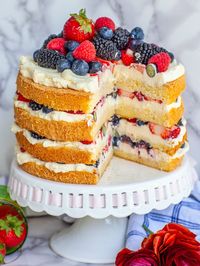 Berry Tres Leches Cake Recipe (video) - Tatyanas Everyday Food