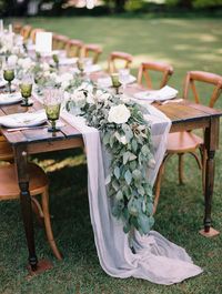 Hawaii Wedding Reception Ideas. Table Style. Floral Table Runner. Hawaii Wedding Style. Farm Style Tables. Outdoor Wedding Hawaii.    | Wedding Planner and Designer:  Unveiled Weddings | Corrine Krough Photography