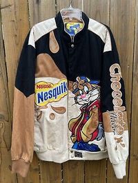 VINTAGE Y2K JEFF HAMILTON NESTLE NESQUIK NASCAR BUNNY JACKET SIZE 2XL  | eBay