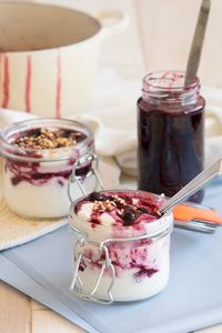 The Worktop's whipped yogurt parfait with berry compote