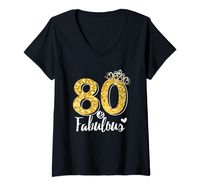 PRICES MAY VARY. Funny 80th Birthday Gift for Women. At 80 you Have Earned the Right to Do Whatever you Want. If you organize 80th birthday party supplies this funny tee is for you. makes a great gift for a women who is getting eighty. Perfect gift for someone in their 80s or just turning 80 that would love this 80 year old funny saying shir: eighty and Fabulous. Lightweight, Classic fit, Double-needle sleeve and bottom hem