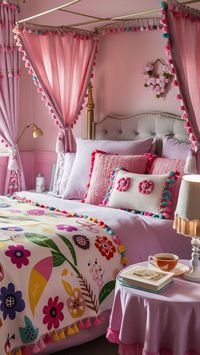 Transform your bedroom with these adorable and creative girly bedroom ideas. Find out how to mix textures, patterns, and colors for a captivating and cozy bedroom.