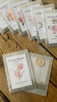 Bridal Shower Seed Favor Custom Favor Seed Packet Favor for Shower Gift Favor Elegant Wedding Favor Idea Personalized Favor for Bridal Tea - Etsy