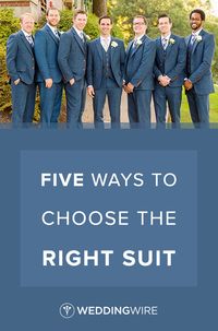 5 Ways to Choose the Right Suit - Searching for the right suit for your wedding day? Not sure where to start? Read out tips for finding the right suit on WeddingWire!  {Leeann Marie Photography}