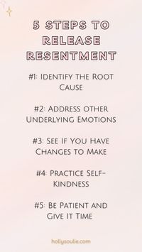 Recently, I’ve noticed that I have a lot of resentment in one of my relationships. And it’s leaving me feeling stressed and frustrated. So, I’ve decided to see what I can do to help myself understand and release this uncomfortable feeling. If you’re struggling with resentment, here are 5 steps to release resentment and heal.