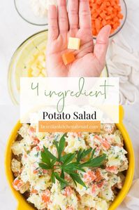 This Brazilian Potato salad is a classic side dish in Brazilian gatherings, especially churrasco barbecues. This cool and creamy dish is perfect for feeding a crowd, and the best part is - you only need about four ingredients to make it. It's an easy potato dish that pairs with everything all year long, from summer barbecues to holiday parties.