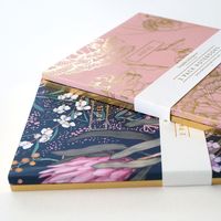 Our notebook and notepads - native floral gold foil - Bespoke Letterpress - @bespokepress #stationeryaddict #letterpress