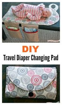 DIY Travel Diaper Changing Pad and Clutch Bag