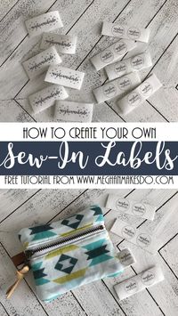 DIY Sew-In Labels — Meghan Makes Do