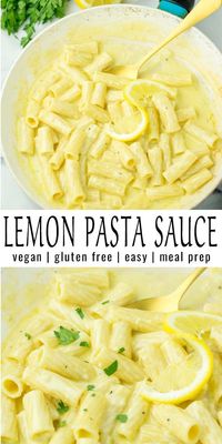 This Lemon Pasta sauce is super easy to make and seriously so delicious! So amazing over your favorite pasta and no one would guess it is vegan, dairy free and even gluten free. Delicious for lunch, dinner, mealprep that the whole family will love including picky kids! #vegan #dairyfree #glutenfree #contentednesscooking #vegetarian #lemonpasta #lemonpasta #mealprep #comfortfood #kidsmeals #familydinner