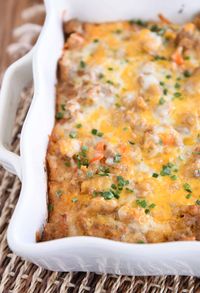 Make-Ahead Overnight Tater Tot Breakfast Casserole