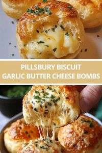 Pillsbury Biscuit Garlic Butter Cheese Bombs