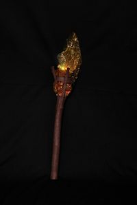 Flame Burning Torch to hire from Tiggs Props BB16. Beauty and the Beast.