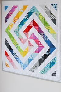 Rainbow Swirl Mini Quilt PDF Pattern - Etsy Canada