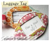 DIY Fabric Luggage Tags