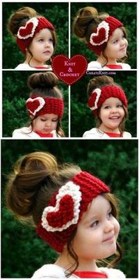 Easy Crochet patterns is a very versatile project and can be so much fun.Valentine crochet Head Warmer