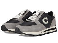 COACH Runner Sneaker - Men's Shoes : Black/Heather Grey : Please Note: COACH items cannot be shipped to military addresses (APO or FPO) and addresses in Hawaii, the Virgin Islands, Guam or any other locations outside of the continental US. Enjoy the outdoors and exciting treks wearing the comfortable COACH Runner Sneaker Athletic Shoes. Leather, suede and fabric upper. Fabric lining and insole. Lace-up closure. Signature details on tongue and heel counter. Round toe design. EVA outsole. Imported. Measurements: Weight: 14 oz Product measurements were taken using size 9, width D - Medium. Please note that measurements may vary by size.