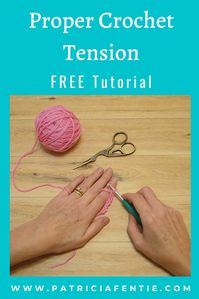 Learn how to have proper crochet tension in this FREE tutorial. Holding the yarn in a certain way can help you have nice, even tension when you crochet. This can make all the difference in how your work turns out!