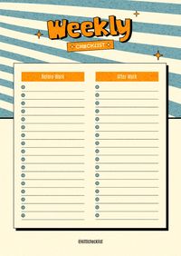 Elevate your productivity with a retro-inspired weekly planner template, designed to organize tasks before and after work. Its vibrant, eye-catching design invites users to stay on top of their weekly to-dos with ease and style. Perfect for anyone looking to add some fun and function to their daily routines!
__
#kittl #kittldesign #kittlai #planners #timemanagement #illustration #graphicdesign #designtool #vectordesign #designinspiration