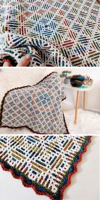 Intricate Mosaic Crochet Blankets - Pattern Center