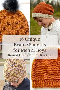 16 Men’s Crochet Beanie Patterns to Keep Him Cozy - KnitterKnotter