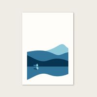 Edge of the Lake by OR8 Design. Giclée printed on 210gsm acid-free archival paper.