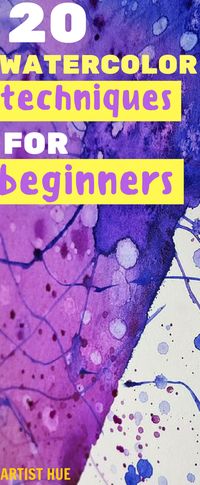 Watercolor techniques for beginners | watercolor tutorial | watercolor beginner | watercolor beginner step by step | watercolour techniques | watercolour beginner | watercolor technique beginner #art #artisthue #watercolor #watercolotechniques