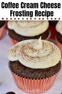 Coffee Cream Cheese Frosting is the perfect way to top your cakes or cupcakes! This simple frosting is great for any type of cake or cupcake and perfect for coffee lovers.