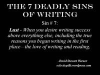 7 Deadly Sins and Definitions | The 7 Deadly Sins of Writing: #7 – Lust