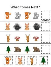 One of our preschool educational game downloads in a PDF file.  Here is what you get!  Woodland Animals themed What Comes Next Game. 1 game board and 4 game pieces.   Prints 2 pages.  We use these types of games in our learning center with children ages 2-6. The games are designed and produced by the owner of Books and Bubbles Family Care in Arkansas City Kansas. Use a combination of our many educational games to teach young children in a daycare or homeschool setting.  Please see our many other items in our store. We always have full CD-R curriculum sets, new games, sight word flash cards, and more!  Thank you for visiting.