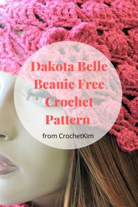 A beautiful lace shell beanie available in 4 sizes. #free #crochetpattern #beanies #forhats #crochetkim