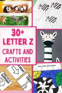 Wrap up your alphabet recognition with these Letter Z Crafts and Activities for preschool. Fun, hands-on learning and creativity!