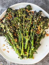 Roasted Broccolini with Parmesan-Pine Nut Pangritata