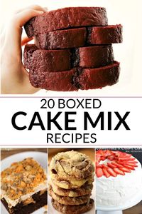 Check out all of these incredible desserts you can make with boxed cake mix! #itisakeeper #dessert #cake #easyrecipes #cupcakes #cookies #easydesserts