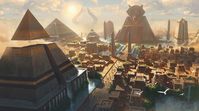 Naktamun was once the central city of Amonkhet and home to its gods. It was ravaged after the Hour of Devastation, but its former inhabitants have rebuilt the city to some extent.