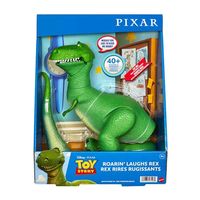 Disney and Pixar Toy Story Roarin’ Laughs Rex Dinosaur Figure – 10.8 Inches Tall with 40 Phrases, Mouth & Arm Motion

Meet the Roarin’ Laughs Rex dinosaur toy from Disney and Pixar’s Toy Story!

This delightful toy features over 40 button-activated movie phrases, laughs, and sounds. With a head that rotat