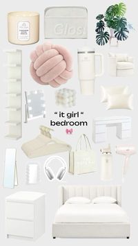 Bedroom inspooo #bedroom #inspo #ikea #white #itgirlstyle #itgirl #teens #trendy