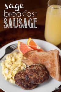 Breakfast sausage is easy to make with ground pork, sage, and just the right seasonings. This delicious recipe can be used to make sausage gravy. #breakfastsausage #sausage #homemade #pork #groundpork #recipe #sage #seasoning #patties #ground