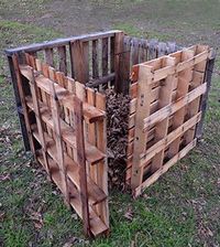 Compost Bin DIY: Quick Pallet Project for a Pallet Garden Composter from the folks at diyready.com