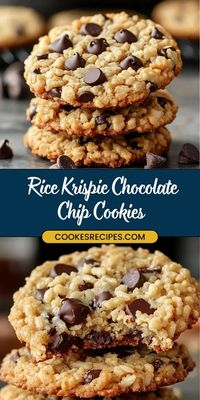 Add a fun twist to classic cookies with these Rice Krispie Chocolate Chip Cookies! Crispy, chewy, and loaded with chocolate chips, these cookies are the perfect balance of textures. Great for a sweet snack, dessert, or even gifting! 🍫 #ChocolateChipCookies #RiceKrispieCookies #CookieRecipes