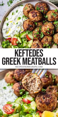 Want to make delicious Greek meatballs? Known as Keftedes, these seasoned meatballs are fried to perfection and make a great appetizer!