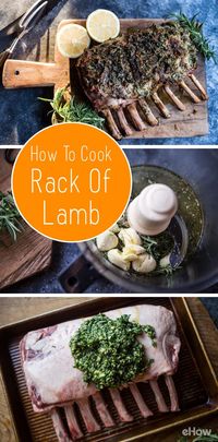 Cook the PERFECT rack of lamb at home! Don't let it intimidate you -- it's a lot simpler than you think and takes a lot less work and time unlike roasting a rack of pork. You just need about 30 minutes! Recipe here: http://www.ehow.com/how_2307456_cook-rack-lamb.html?utm_source=pinterest.com&utm_medium=referral&utm_content=freestyle&utm_campaign=fanpage